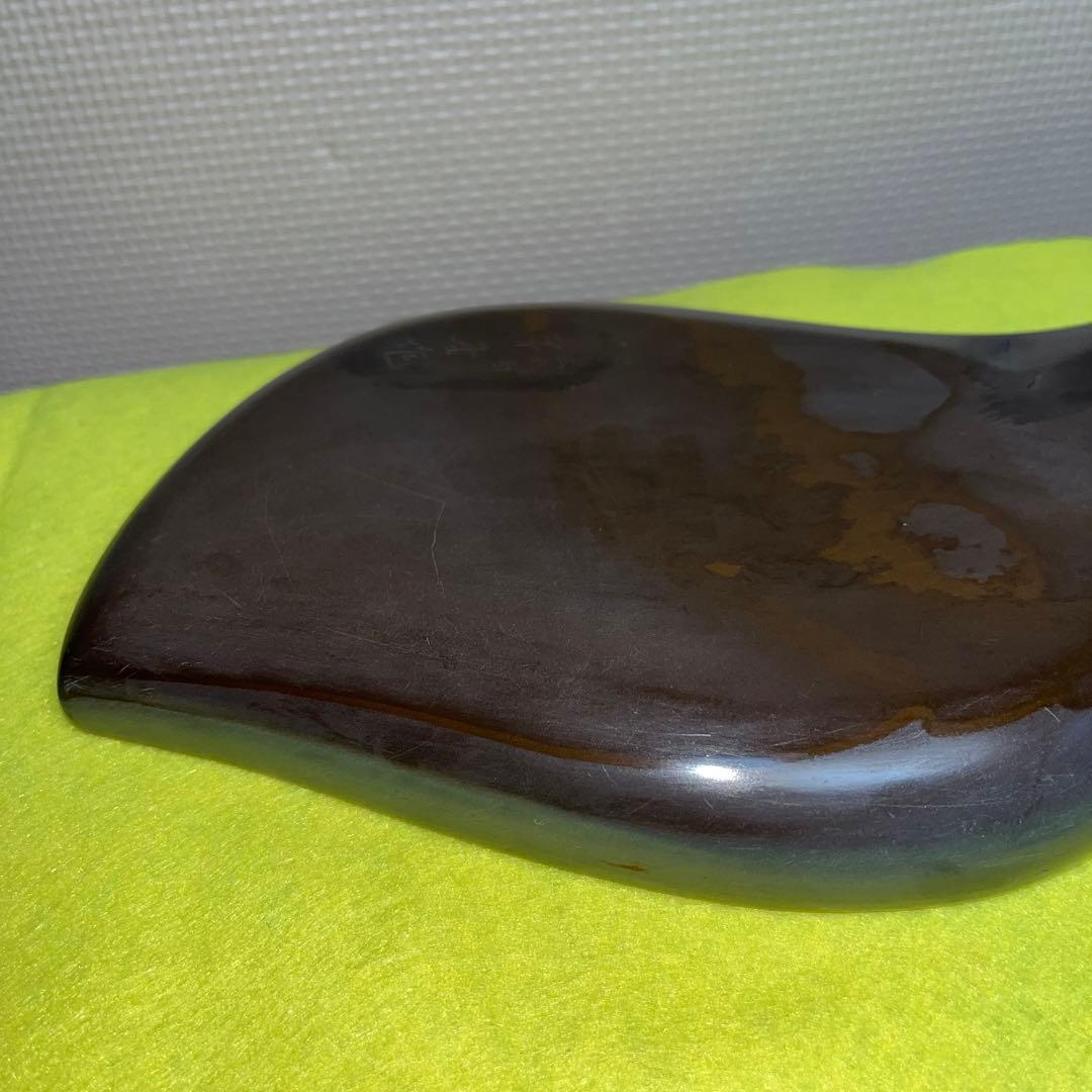 ⭕️宮崎県延岡　相馬羊堂　蛙彫刻硯　紅渓硯　極珍品　21cm超　女性好み