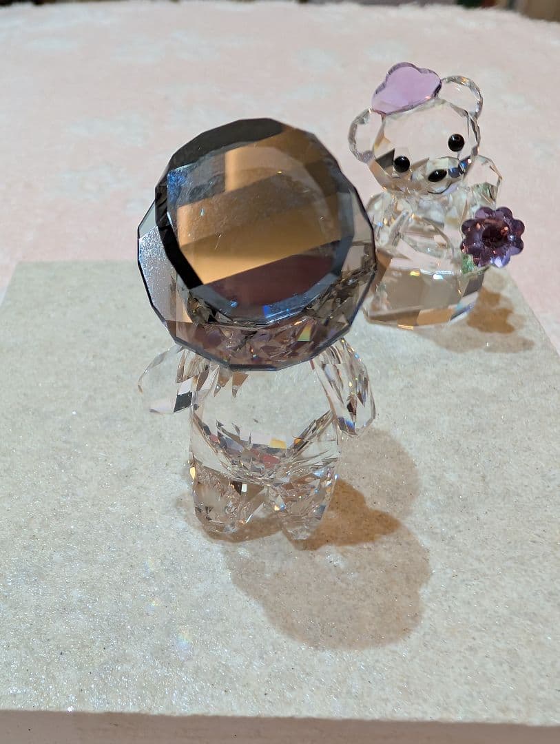 ★新春セール★スワロフスキーのくまさんカップル（タキシード・花付き）