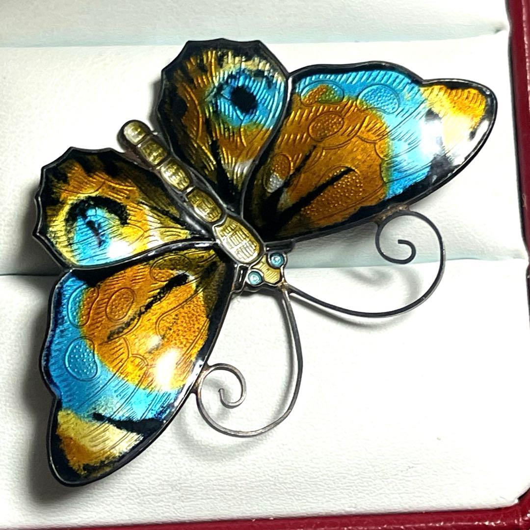 DAVID-ANDERSEN デビット アンデルセン 蝶ブローチ SV925