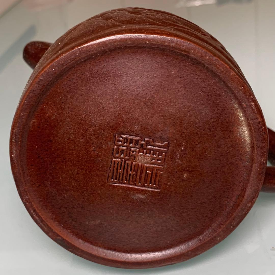 【真作】本物保証　急須陶器　宜興紫砂壺手作り　民家収蔵品　茶道具時代物