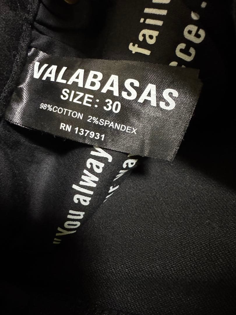 VALABASAS フレアデニム size30 ブラック　値下げ交渉⭕️