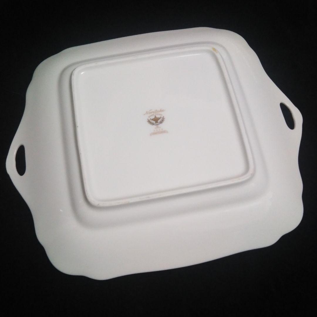 ノリタケB/Bプレート☆美品希少☆耳つき☆未使用品ハナツムギシリーズ☆藤☆廃盤品