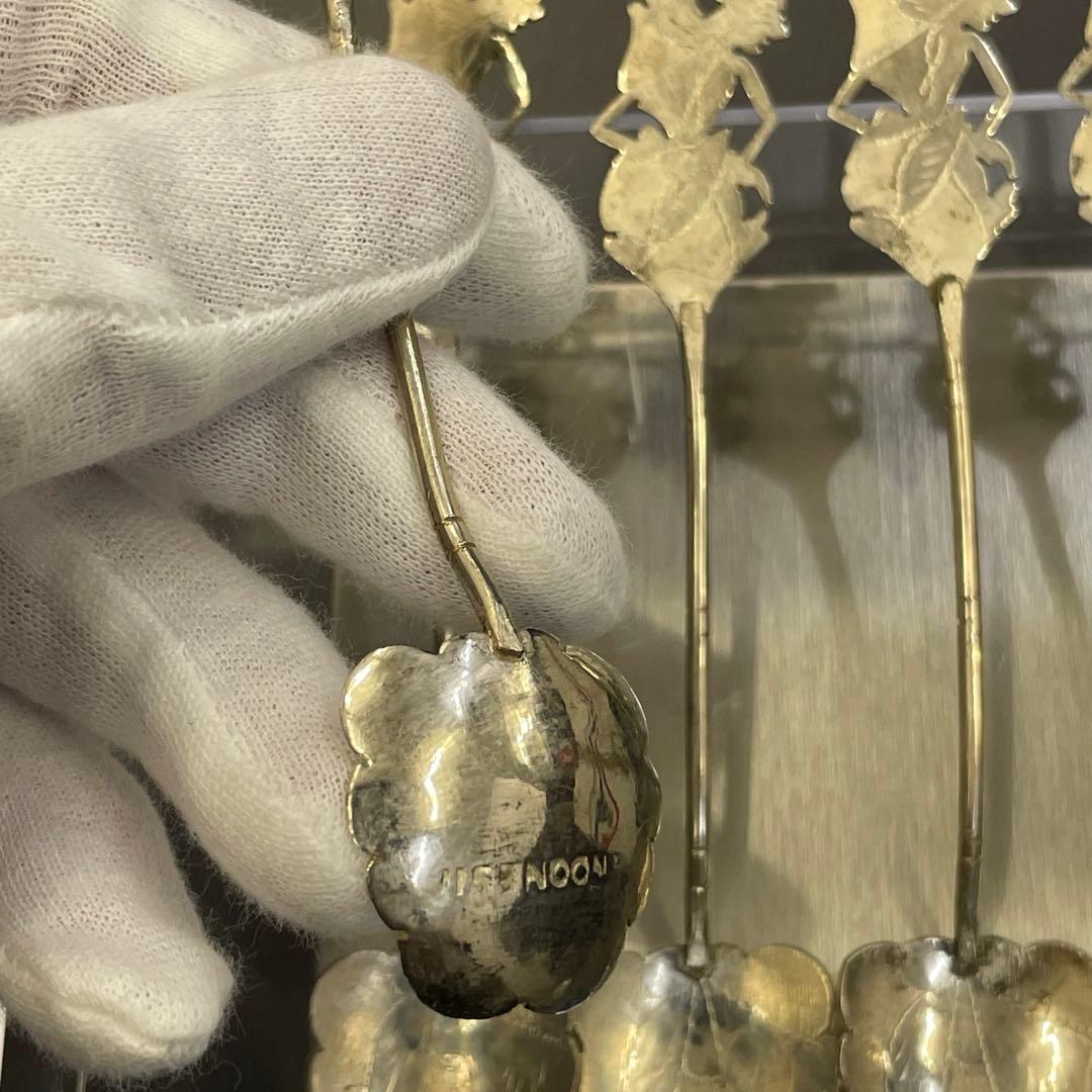 約53ｇ インドネシア シルバー製 スプーンセット SV Silver 銀