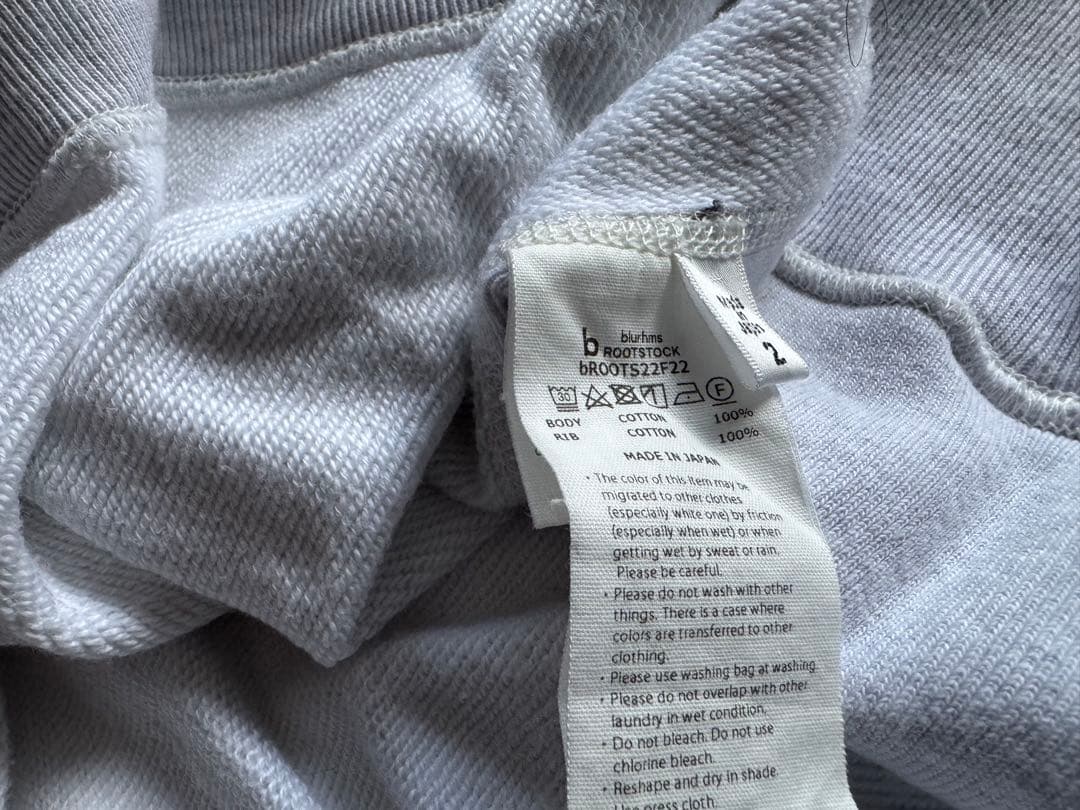 blurhms （ブラームス）スウェット22AW