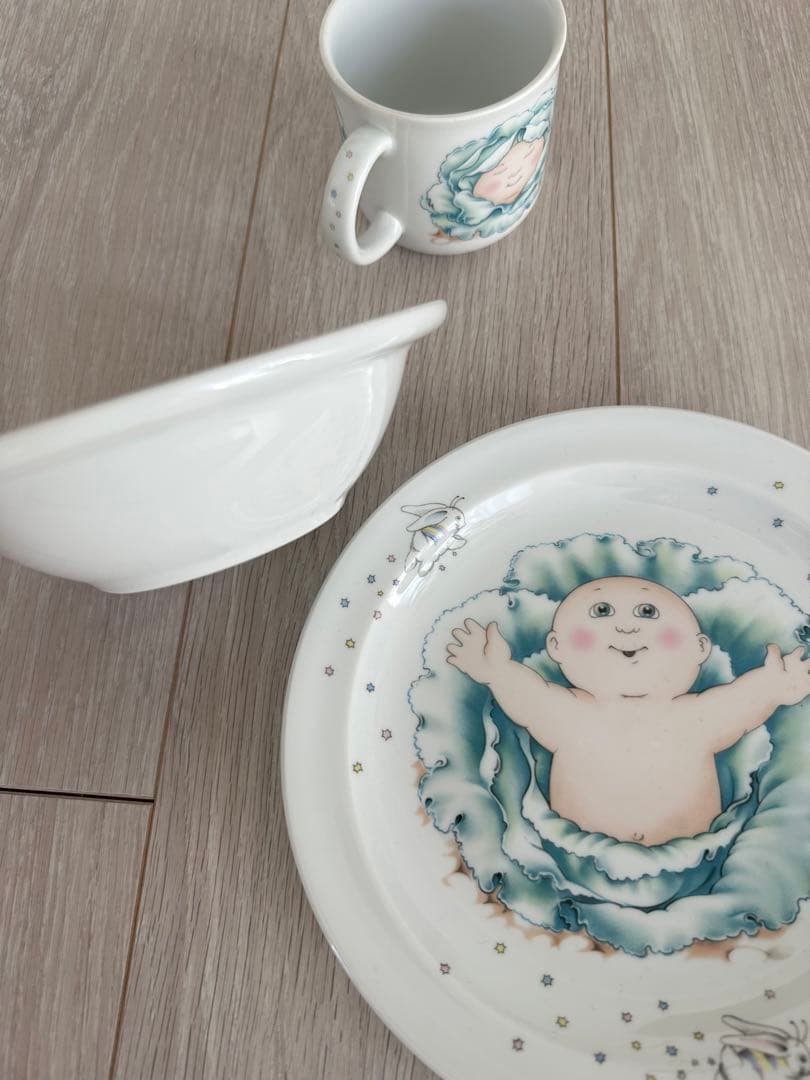 1984年イギリス製キャベツパッチ皿SETキャベツ人形ヴィンテージ あちゃちゅむ