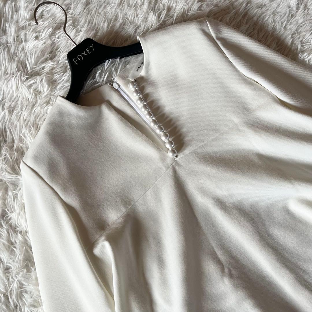 未使用級✨ ヨーコチャン パールAライントップス ロングスリーブ 近年 40