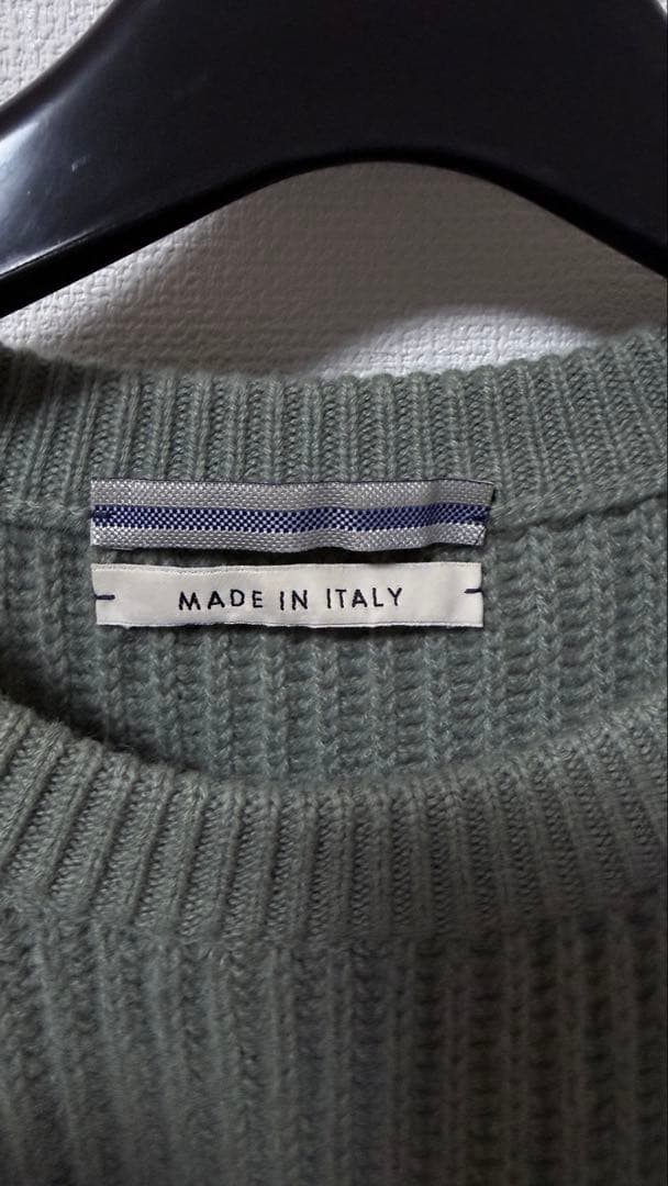 クリスタセヤ 100% Cashmere Ribbed Knit XL ミント