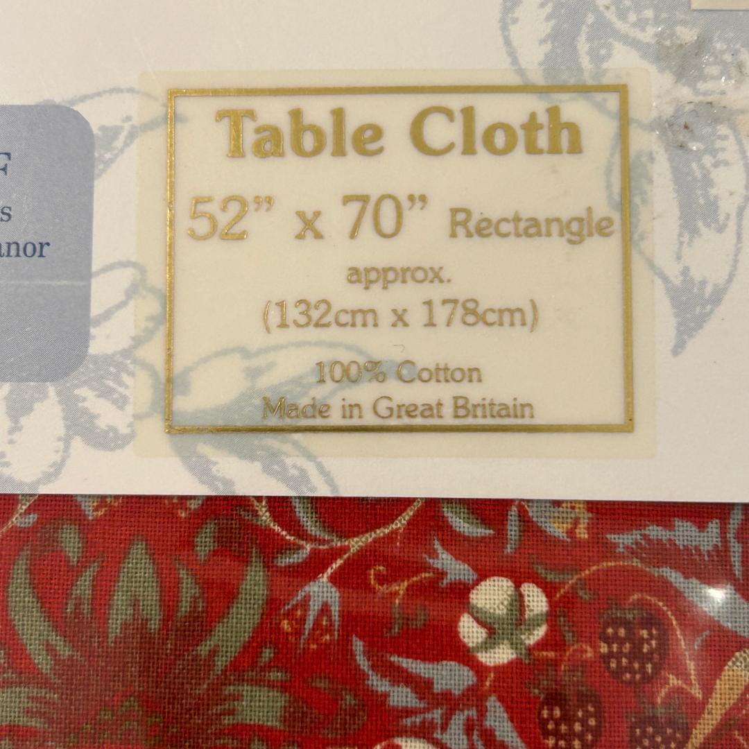 年末特別セール　アウトレット♥ウィリアムモリス英国製テーブルクロス２個セット