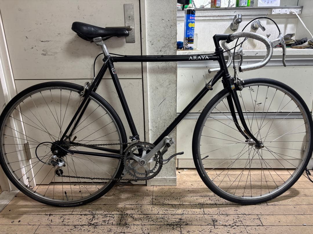 ARAYA tangeロードバイク ビンテージバイクブラック 700C