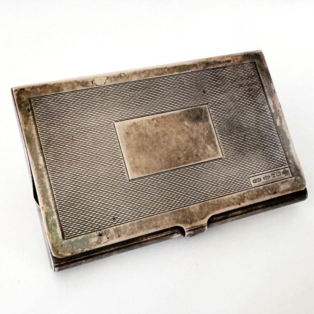 ★英国★純銀製 カードケース イギリス 925 バーミンガム FGH社製