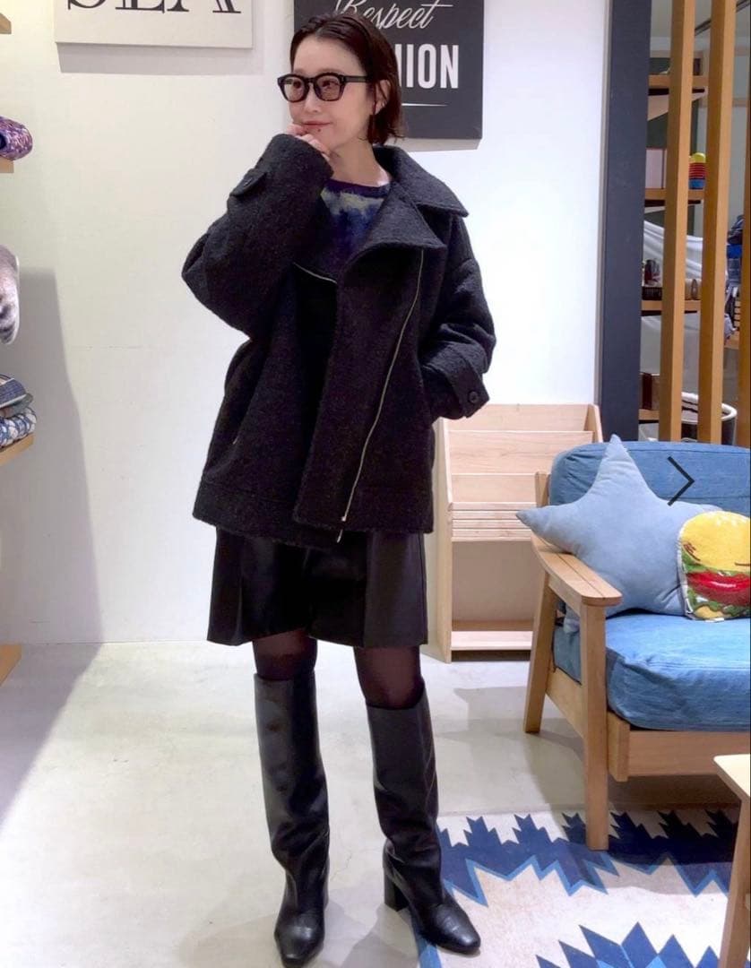 【新品未使用】BAYFROW ウーリーライダースコート