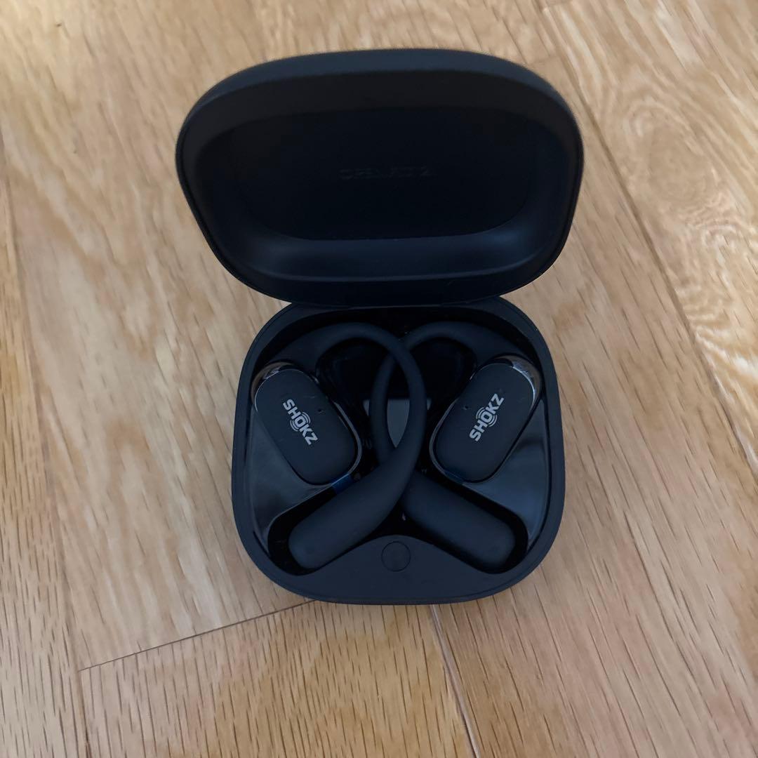 【美品】SHOKZ OPENFIT2 ブラック シリコンケース付き