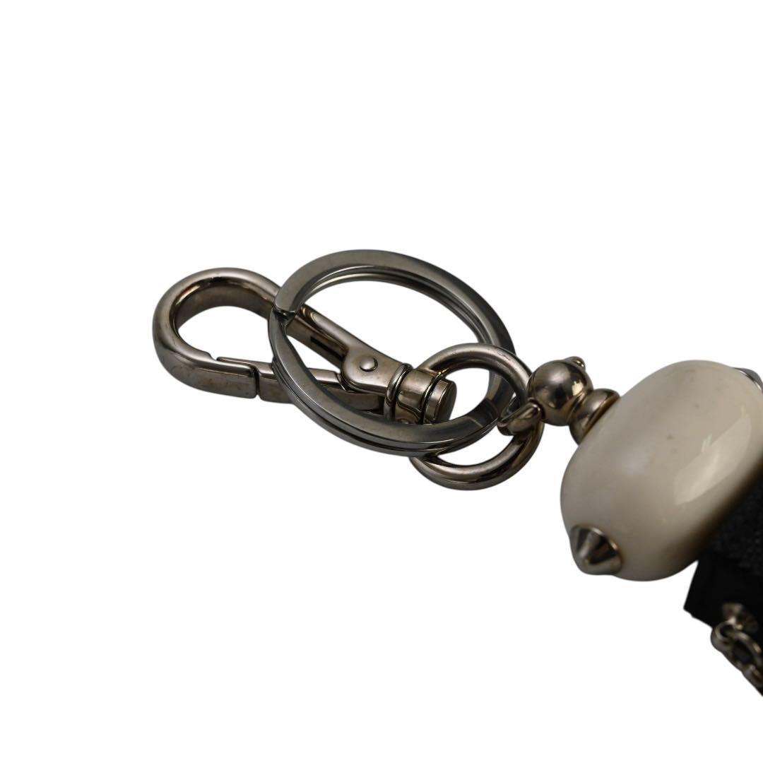 【極美品】プラダ　ロボット　キーホルダー　キーリング　ストラップ　サフィアーノ