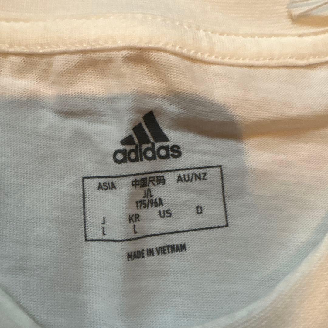 希少アディダス JFA 支給品Tシャツ ホワイト