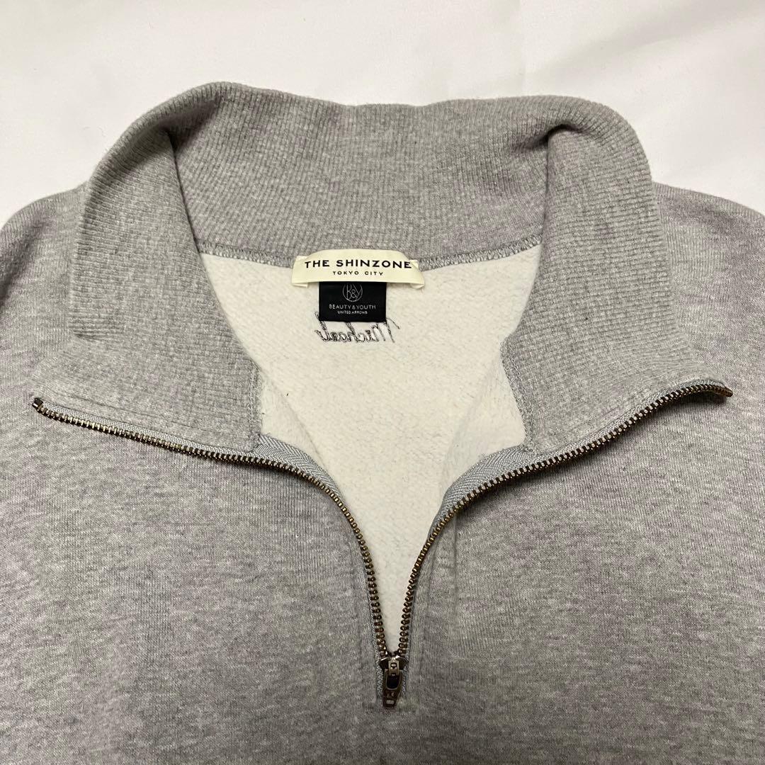 Shinzone×BEAUTY&YOUTH別注ハーフジップスウェットプルオーバー