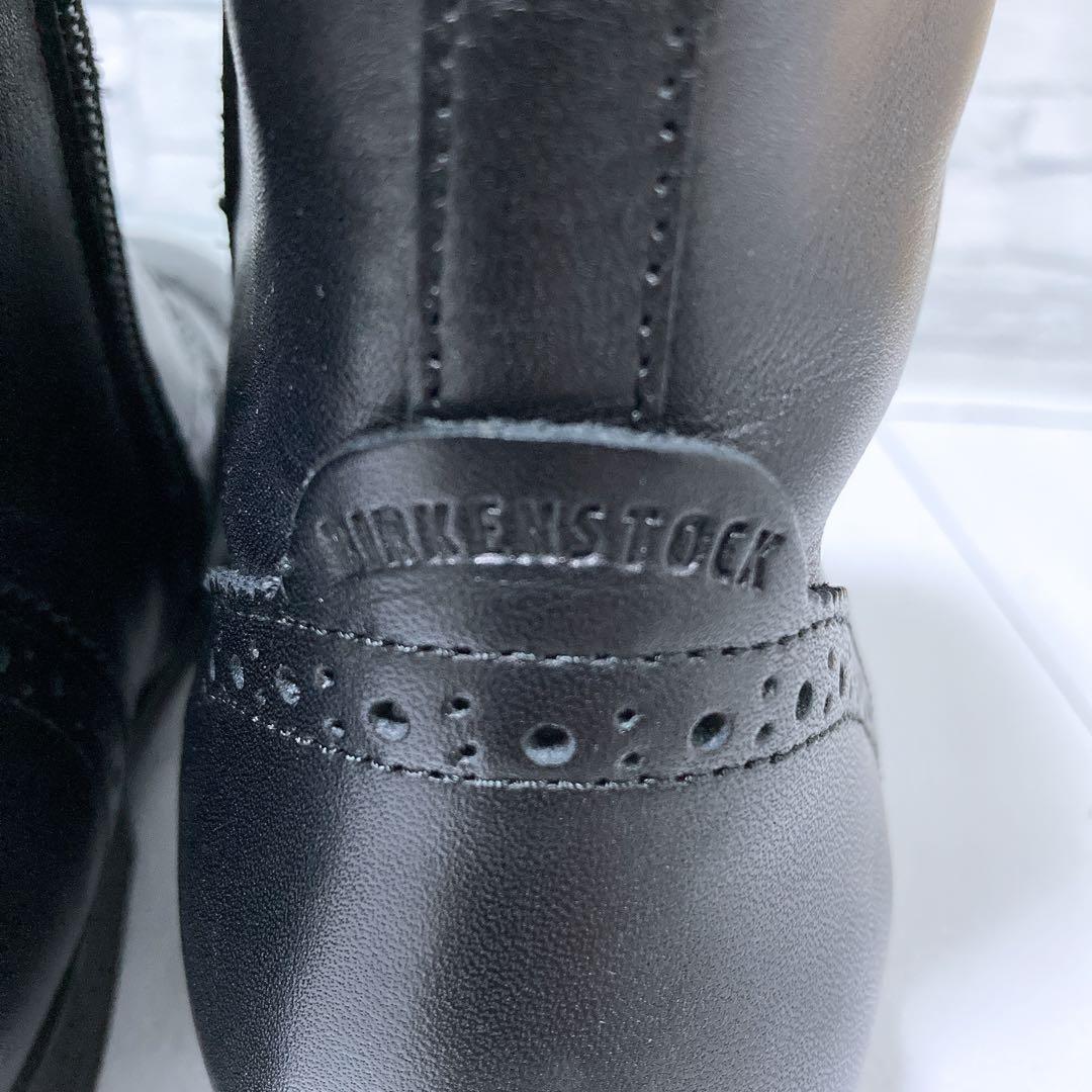 美品 ビルケンシュトック ララミーブーツ レースアップ 本革 黒 37 24
