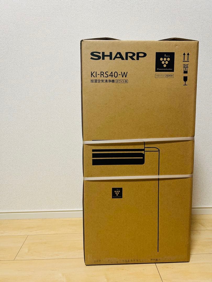 【新品未開封】シャープ SHARP KI-RS40-W 加湿空気清浄機