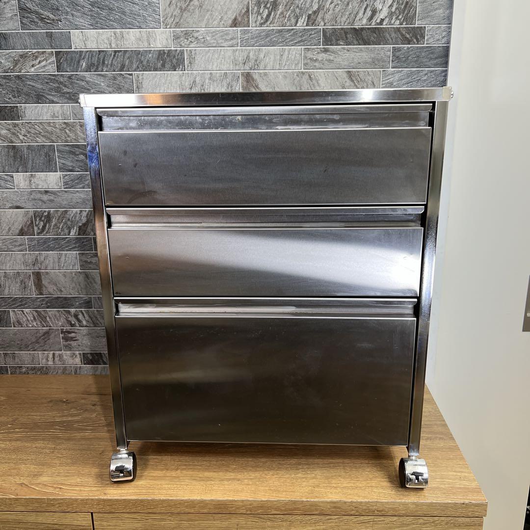 【希少】dinos　ディノス　ステンレスシンク下収納　引き出し収納　ワイドタイプ