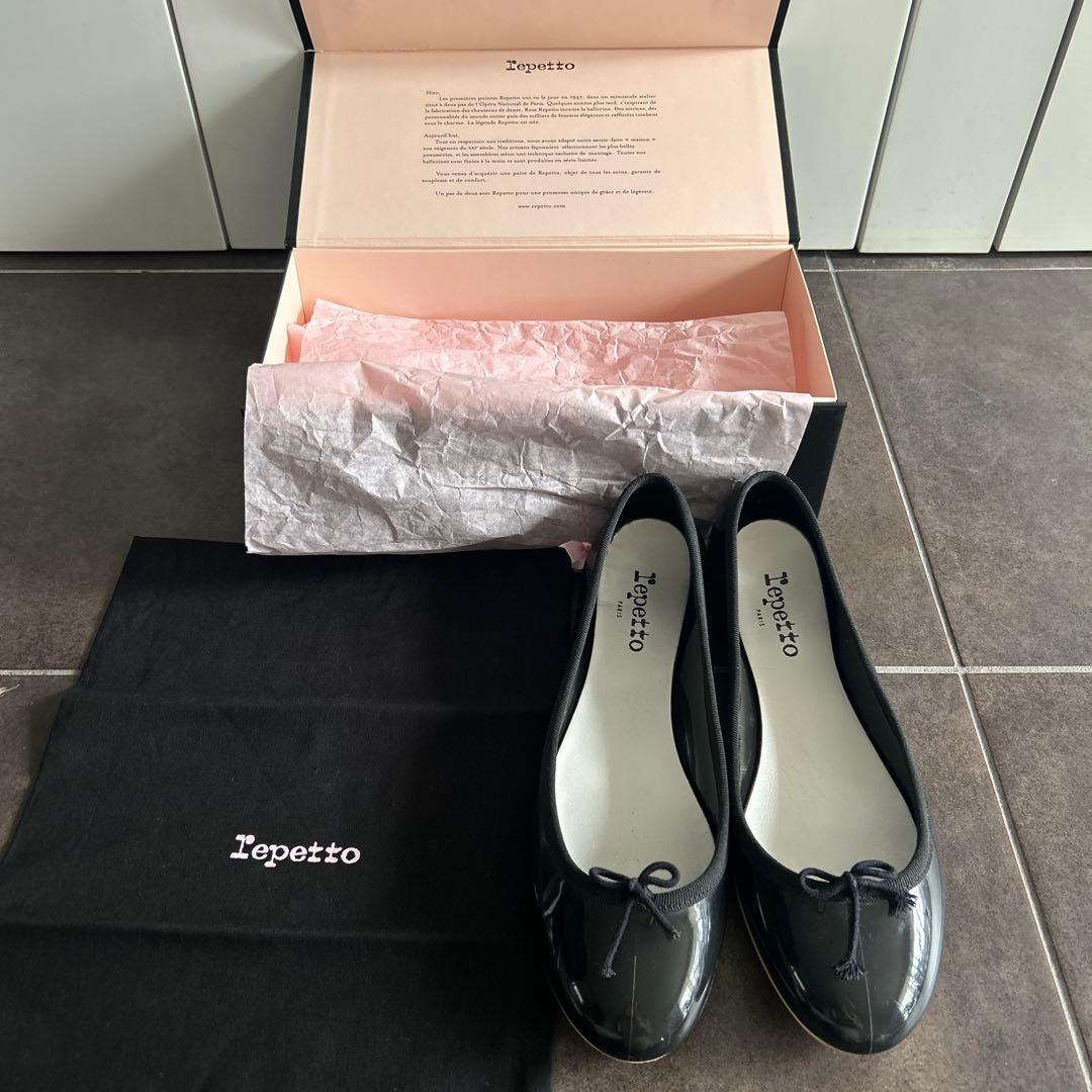 repetto サンドリオン レインシューズ ブラック 40