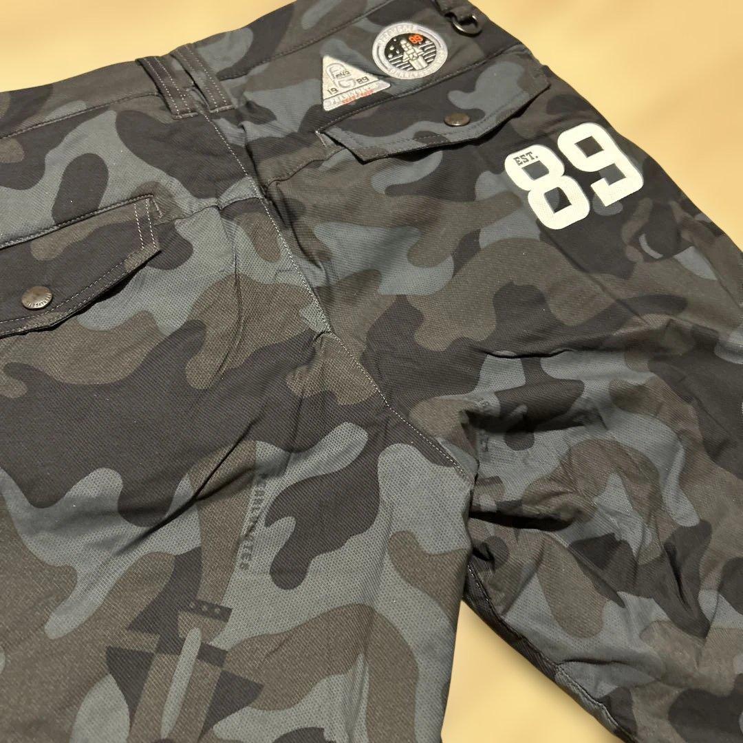 中綿　パーリーゲイツ　ゴルフパンツM〜L相当　迷彩柄　カモ　暖パン　【超美品】