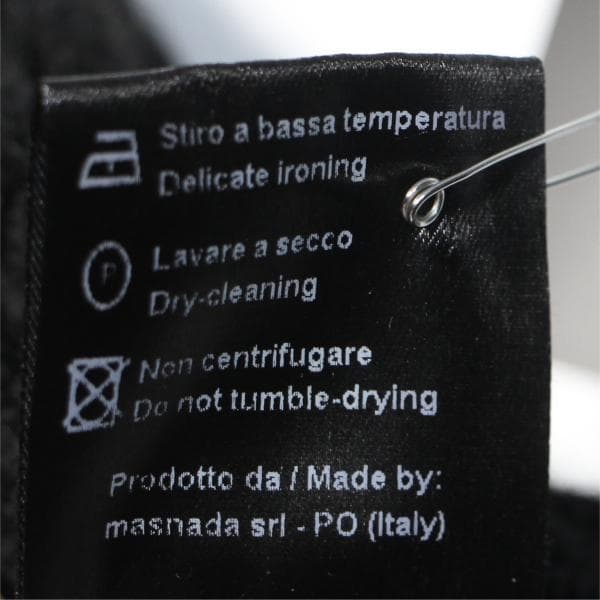 k*p様 masnada マスナダ ニット ベスト 黒 ブラック 毛混 イタリア