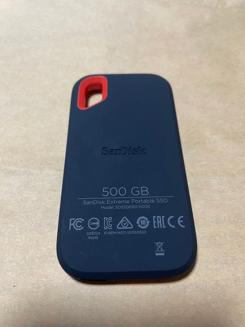 外付けハードディスク・ドライブ SanDisk Extreme Portable SSD 500GB