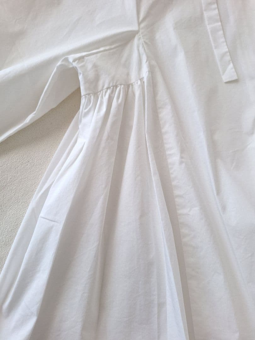 yori ヨリ サイドギャザーブラウス ホワイト 36