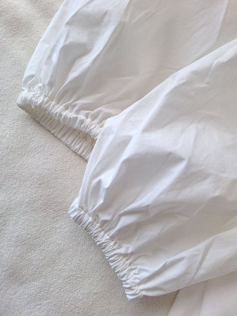 yori ヨリ サイドギャザーブラウス ホワイト 36