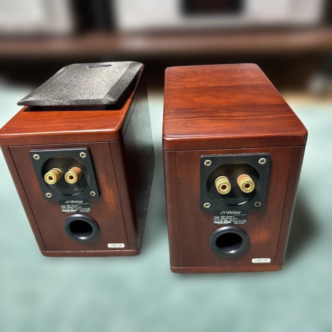 Victor WOOD CONE スピーカー　スタンド付き