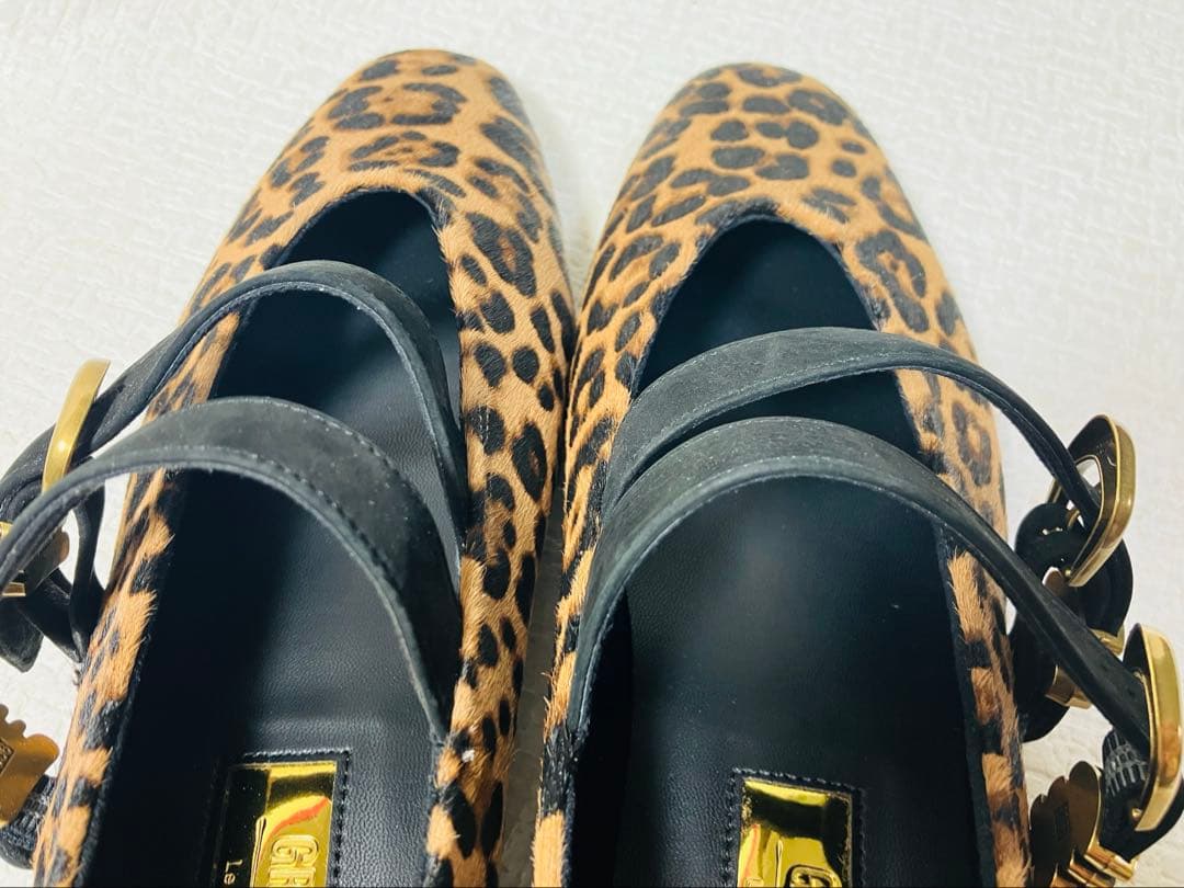 MH13◆新品◆LeTalonGRISEレザーWストラップメリージェーン24.0