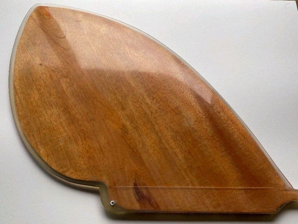ウッドフィン Dフィン シングルフィン 9インチ ハンドメイド マホガニー 積層