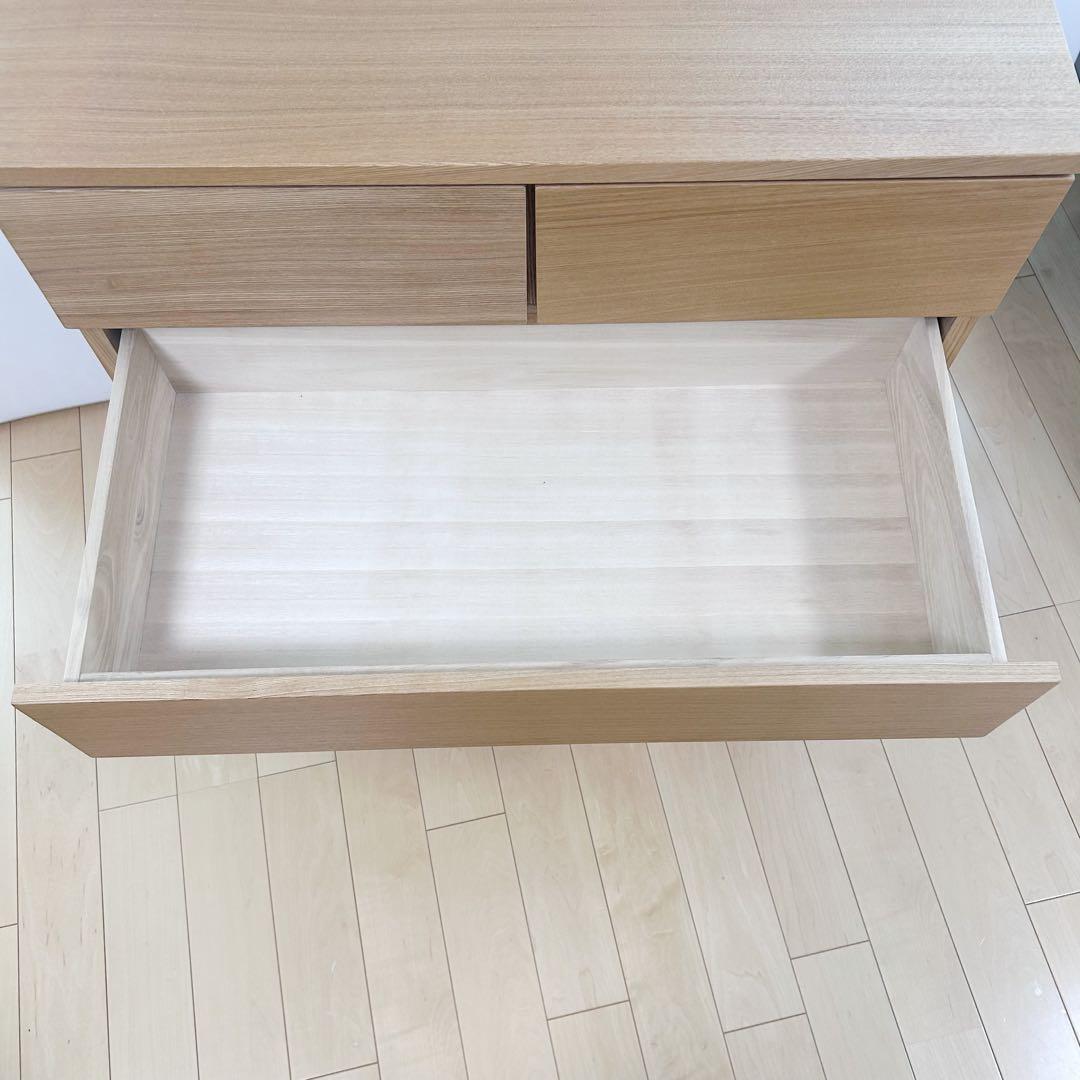 【ヤコ様】無印 MUJI チェスト４段 オーク材 極美品　良品計画　脚付き　突板
