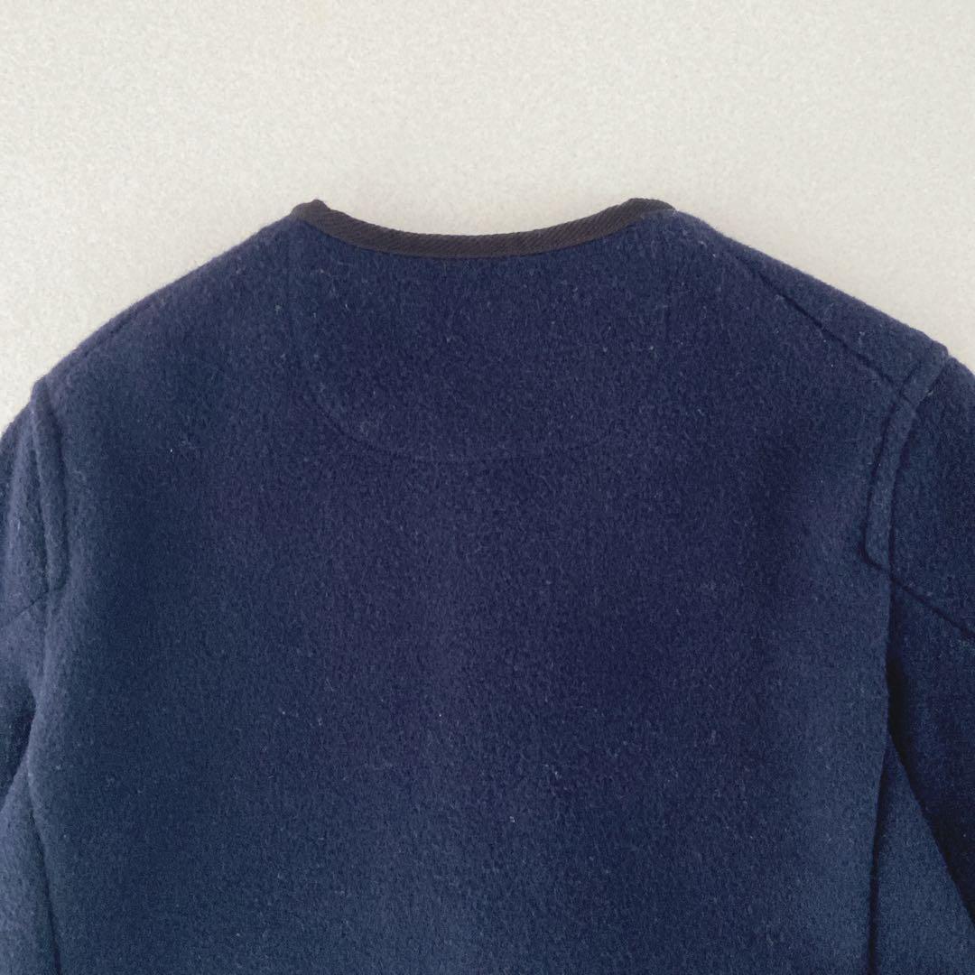 【DANTON】ダントン　近年　ノーカラー　ウールコート　ジャケット　日本製