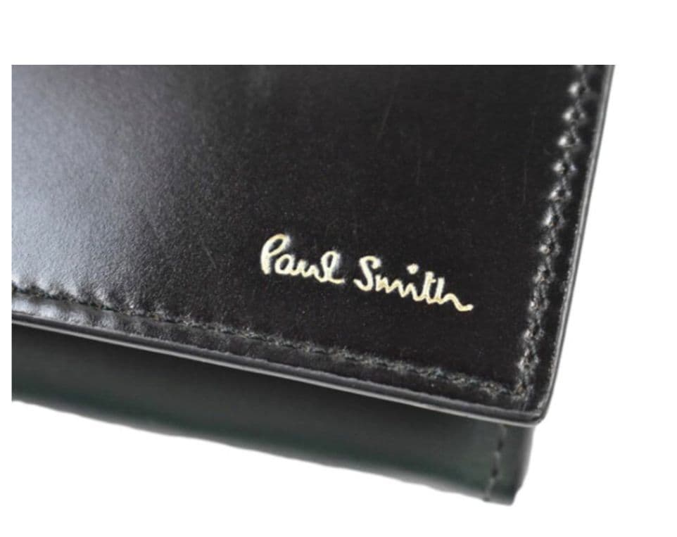 ポールスミス　名刺入れ（コードバン素材）