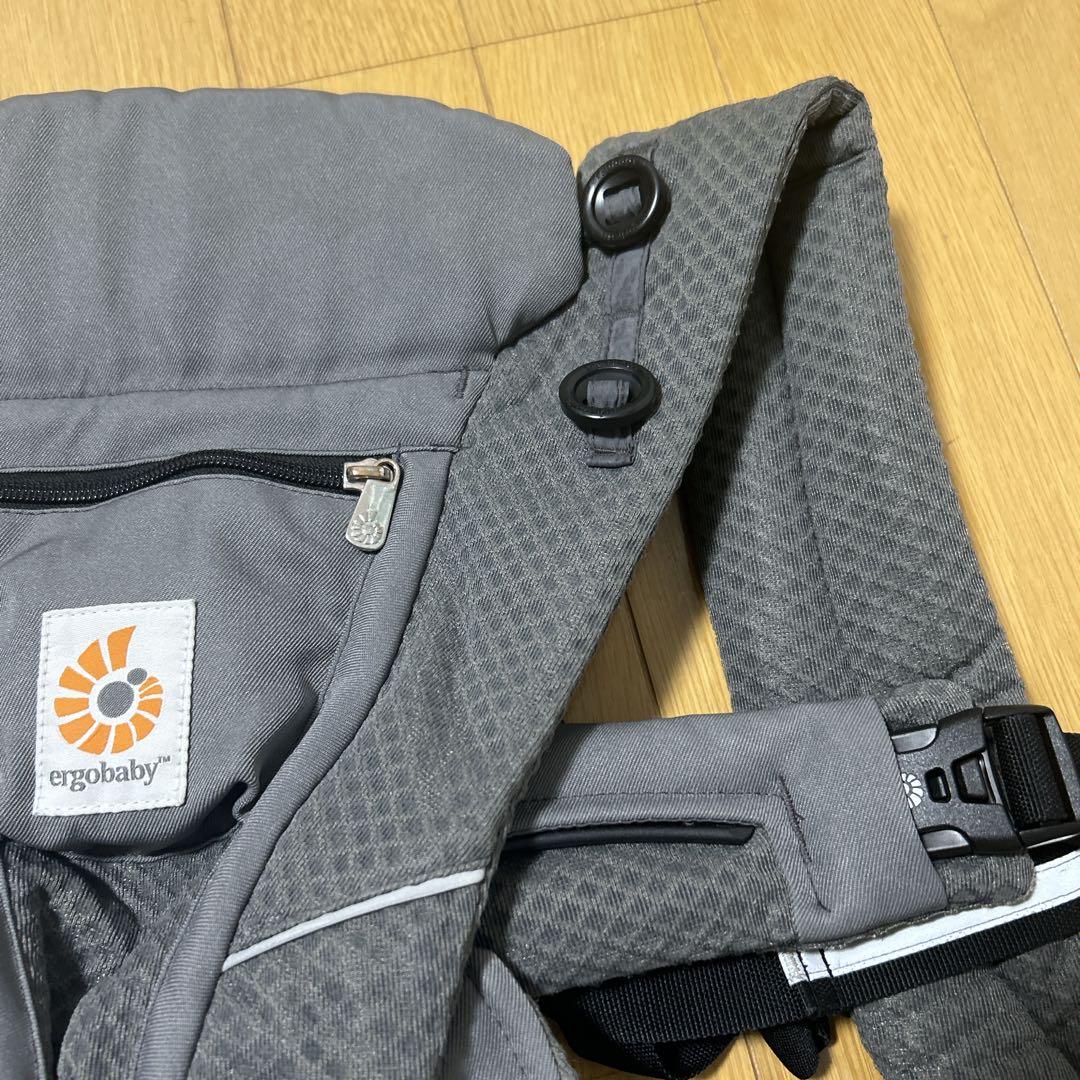 【美品】エルゴベビー オムニブリーズ グラファイトグレー 抱っこ紐