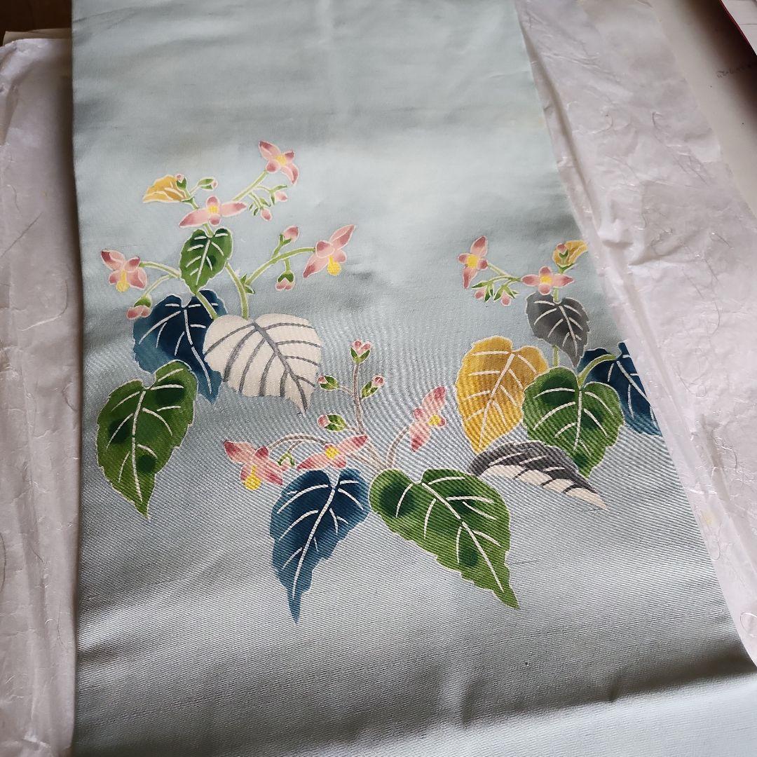 オリジナル染め帯　名古屋帯　未使用新品です帯は約3.52センチ