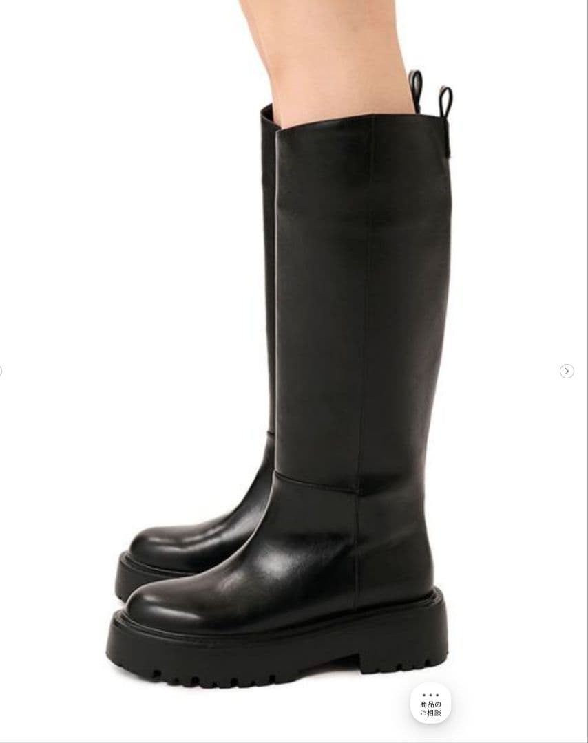 美品 SYユナイテッドアローズ <SY>ボリュームソールプレーンロングブーツ厚底