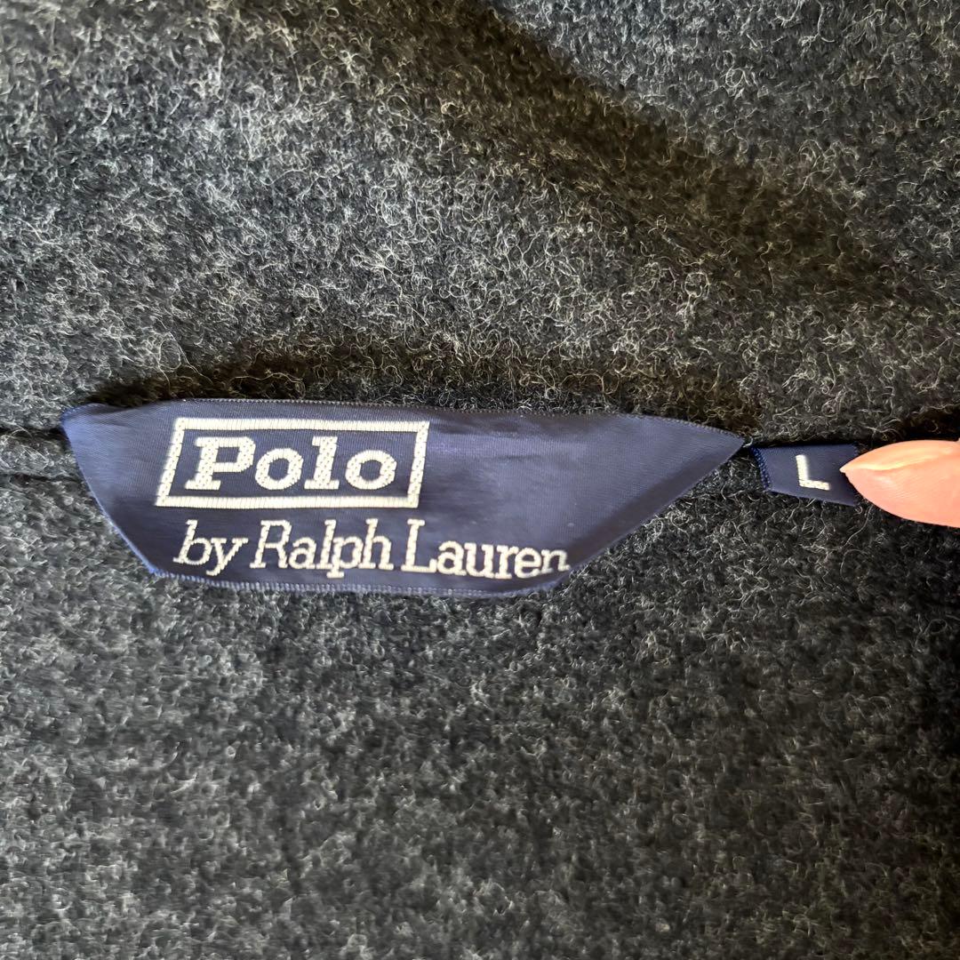 【極美品✨】ポロラルフローレン　ダッフルコート　フード　くるみボタン　三角タグＬ