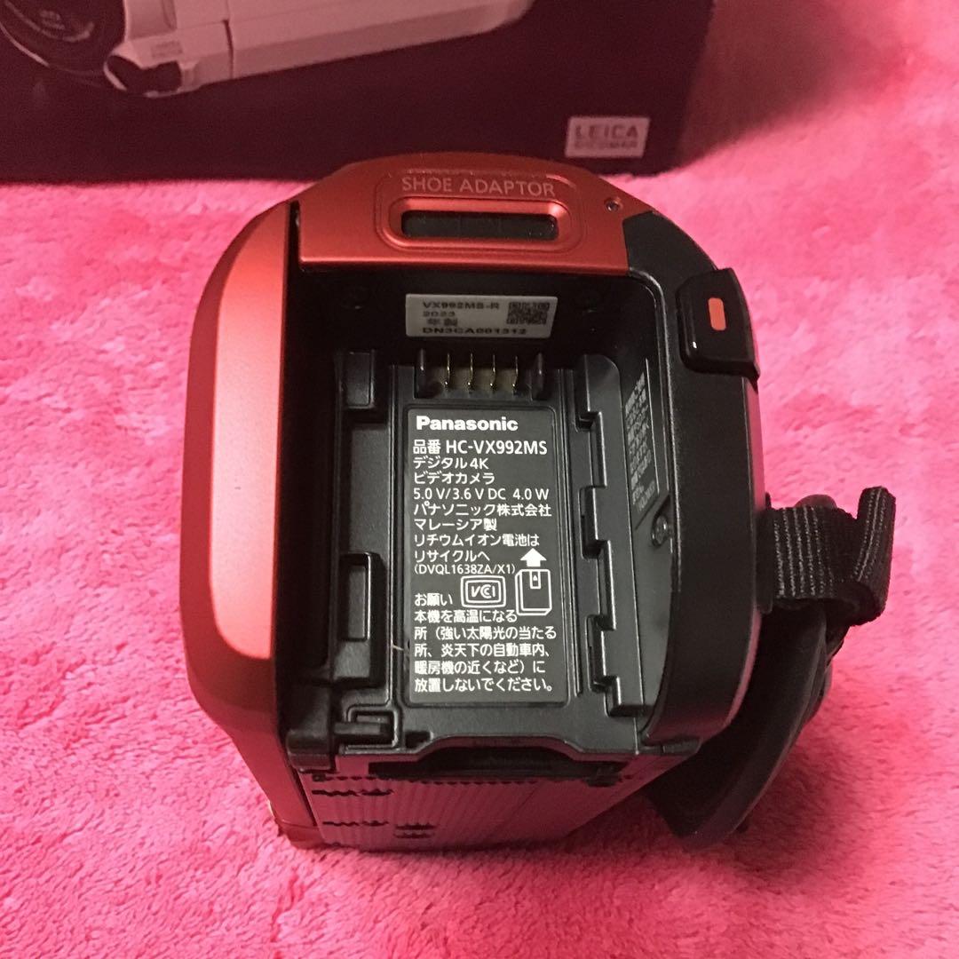 Panasonic HC-VX992MS デジタル4Kビデオカメラ レッド