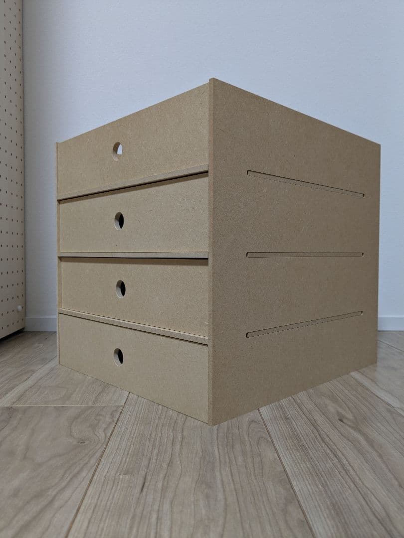 マルゲリータ 2個セット A4書類収納引き出し 4段（本棚 奥行350専用）