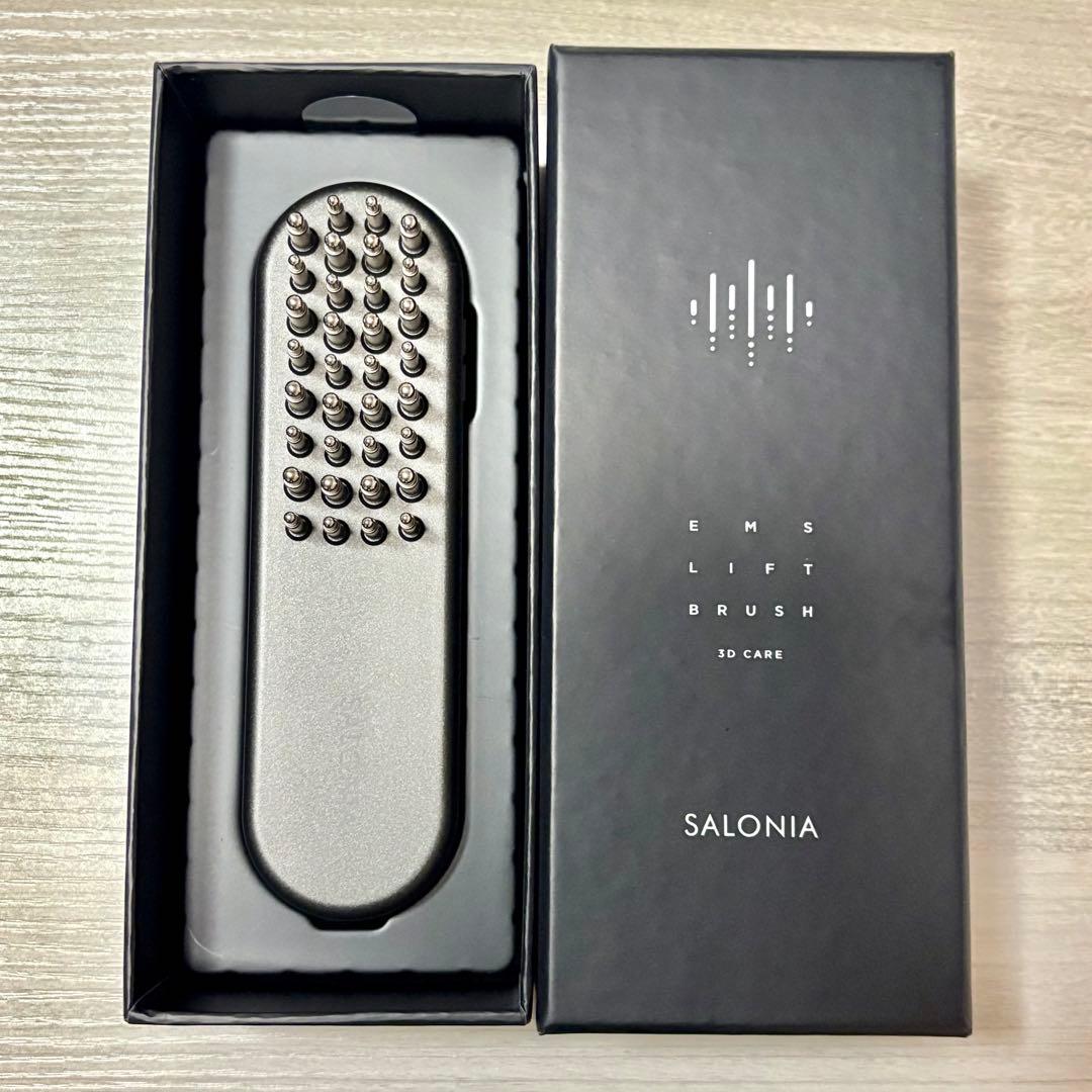【未使用・美品】SALONIA EMSリフトブラシ 3Dケア ブラック