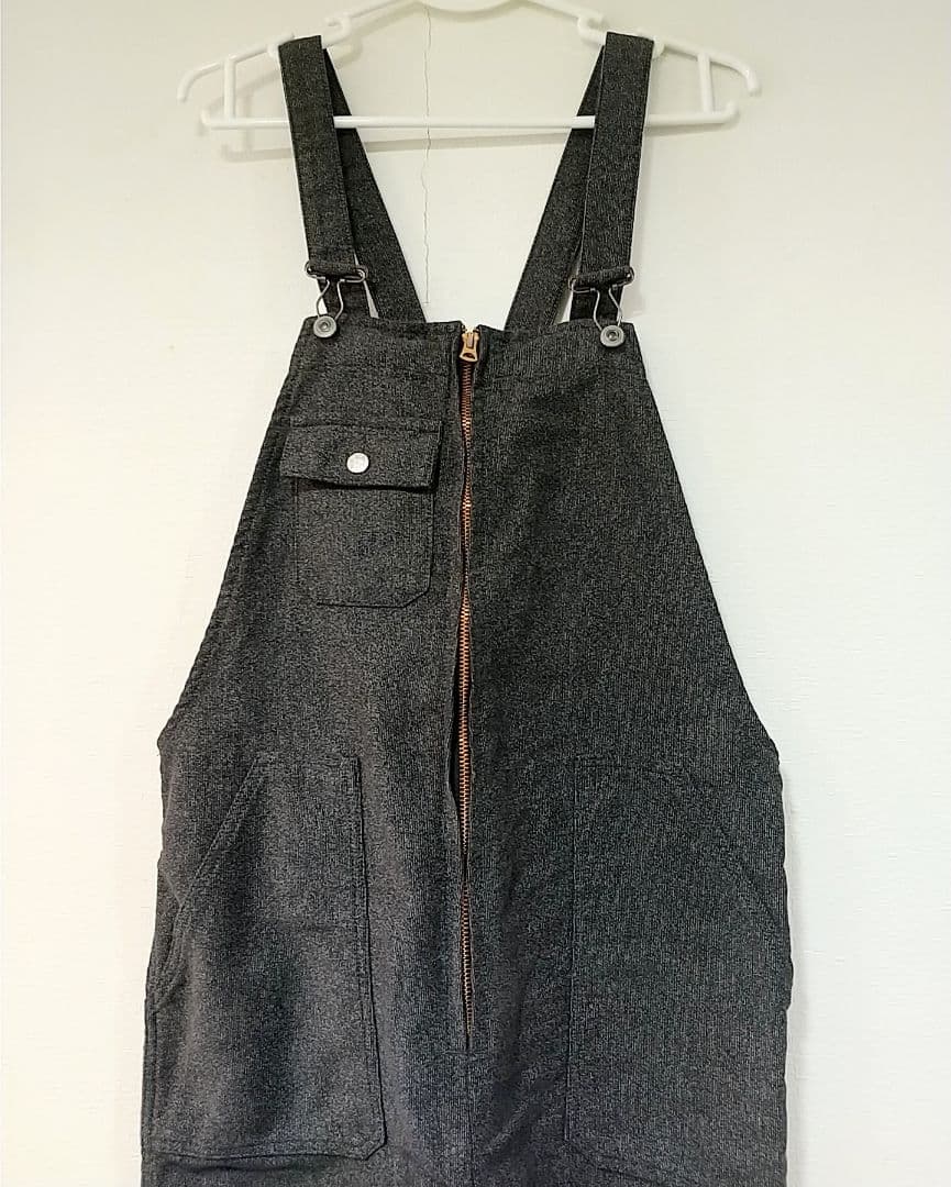 価格変更 Fob factory F0466 ダークグレーオーバーオール