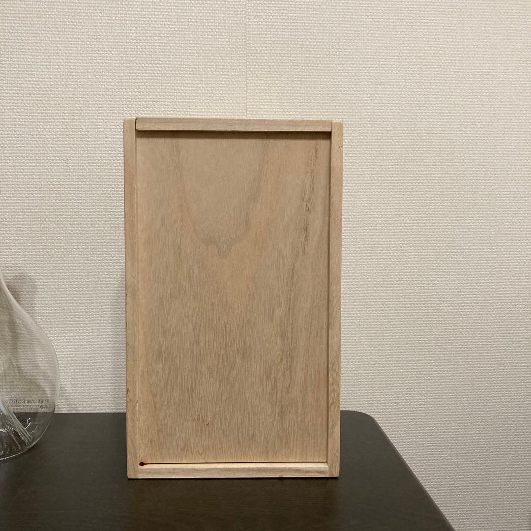 富士山のデザインの日本酒空き瓶 木箱入り