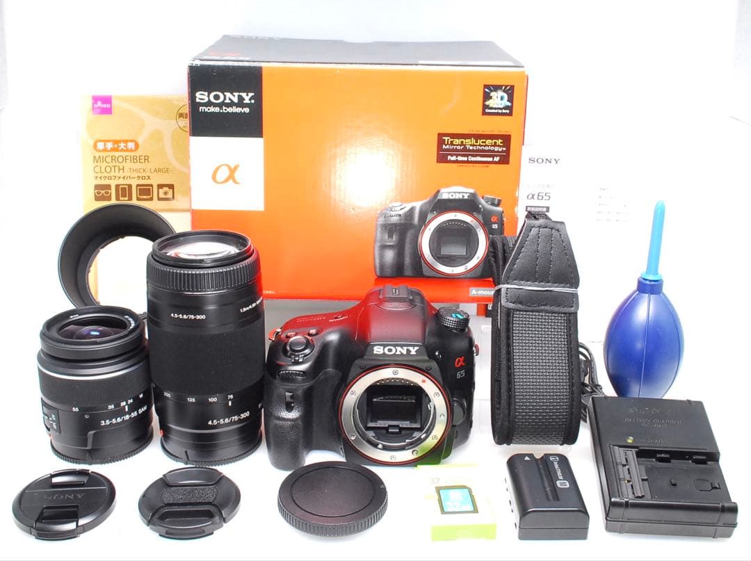 ✨1秒10コマの高速連射✨SONY α65✨ダブルレンズ✨超望遠✨超高画質✨