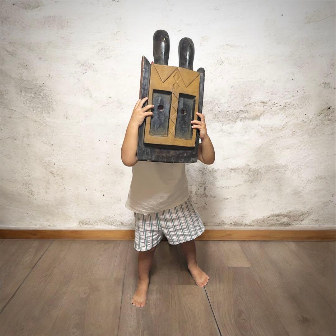 ドゴン族 ウサギ儀礼マスク｜アフリカ民藝・トライバルアート／壁飾り