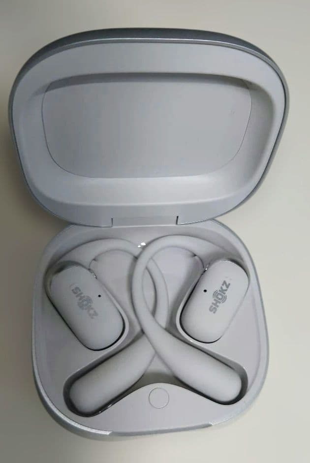 【ほぼ未使用】SHOKZ OPENFIT 2+ ワイヤレスイヤホン(グレー)
