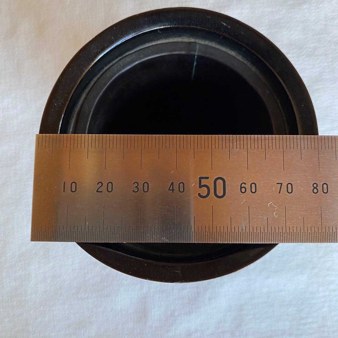 希少✨日展作家 乃生須将己作 花生　花器　花瓶　木製漆器　伝統工芸　漆芸　蒟醤塗