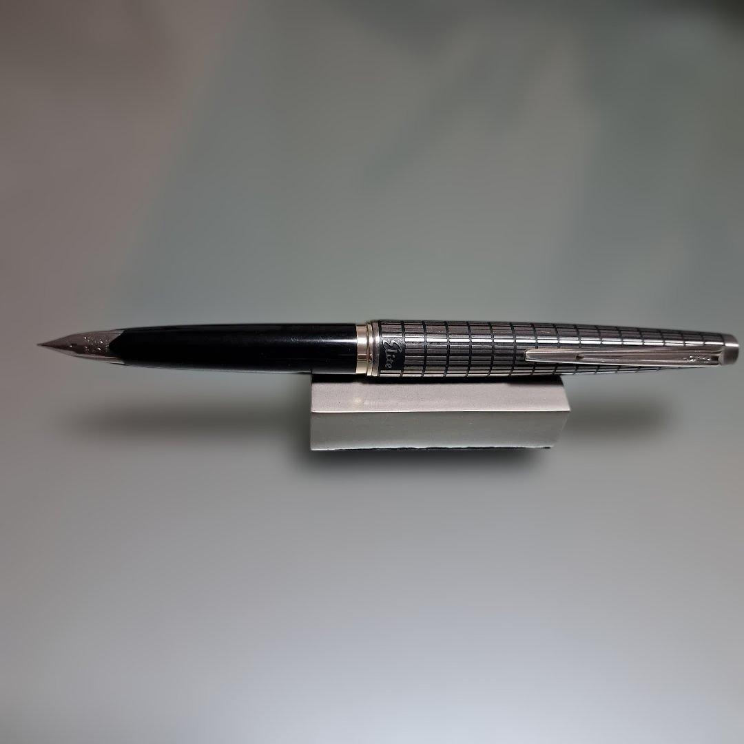 美品　パイロット　エリート万年筆　格子柄