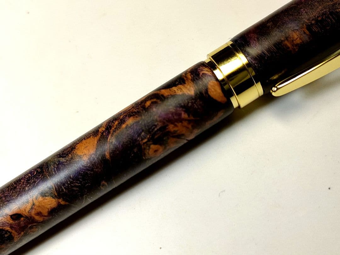 【メープルバールスタビライズドウッド】グラデュエイト万年筆