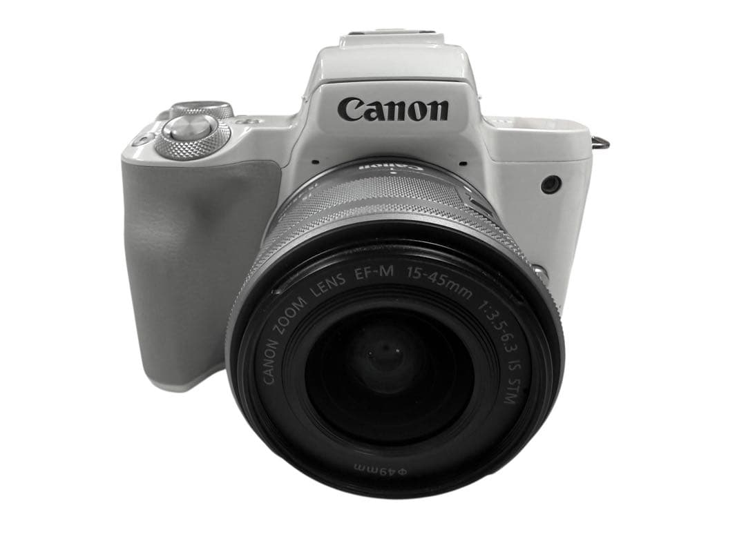 美品 完動品！Canon EOS Kiss M ホワイトEF-M 15-45mm
